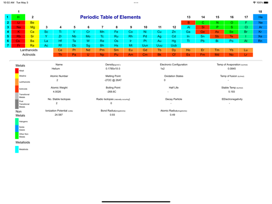 Screenshot #5 pour The Periodic Table HD