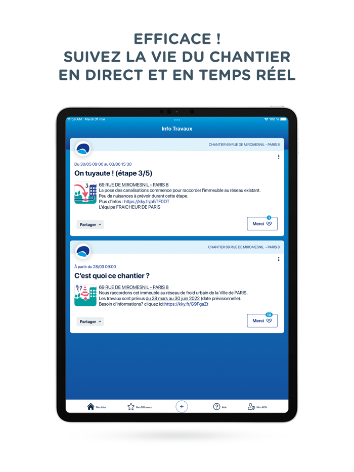 Informations Travaux