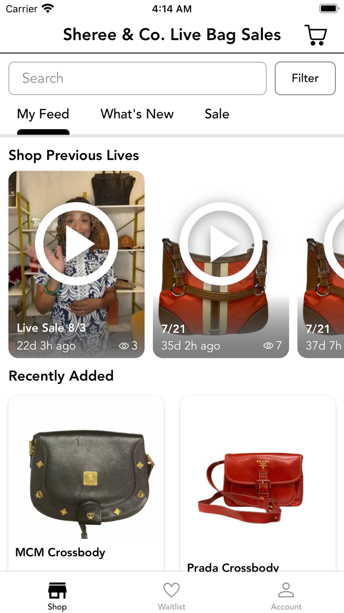 Sheree and Co. Live Bag Sales