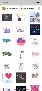 Animated 4th Of July Stickers screenshot #1 for iPhone