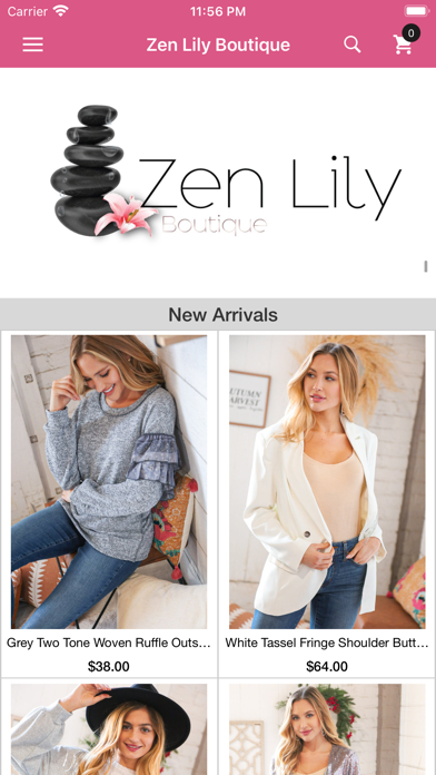 Zen Lily Boutique Screenshot