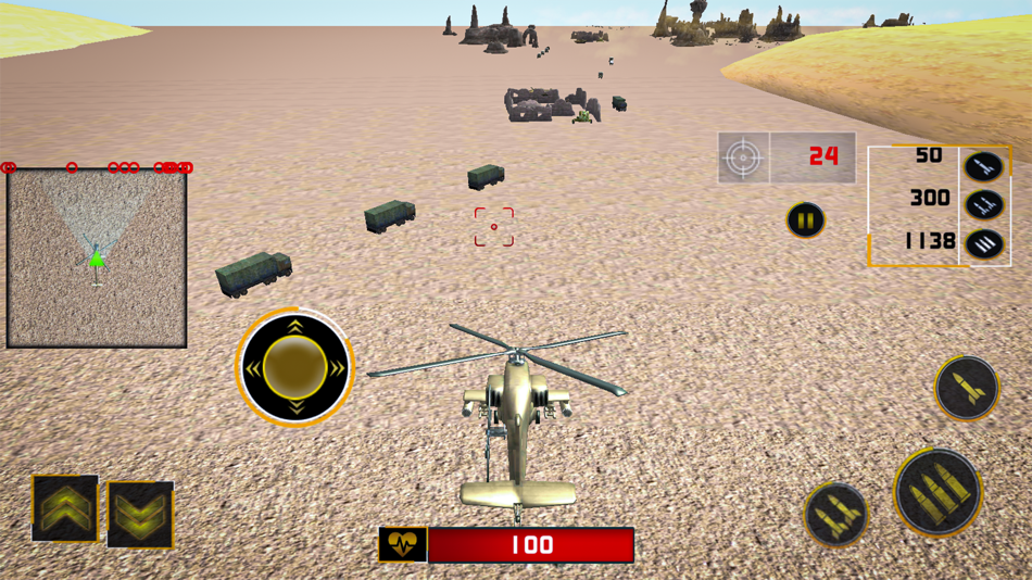 #4. Gunship Helicopter Shooting 3D (iOS) Bởi: yasir yasin