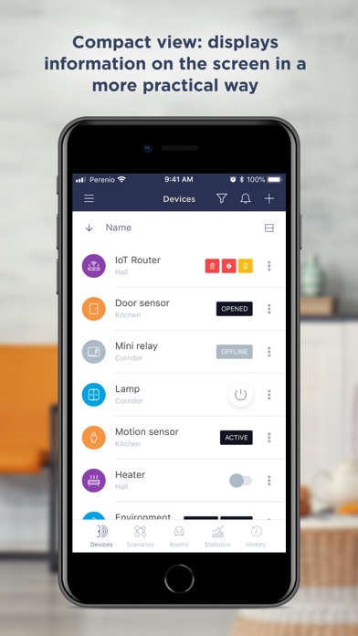 Perenio: Smart Home and Office Screenshot