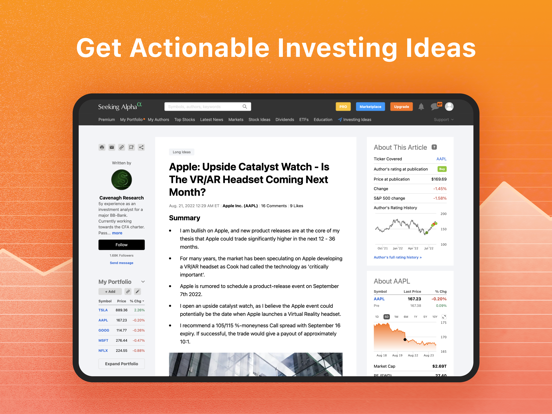 Seeking Alpha: News & Analysis iPad app afbeelding 2
