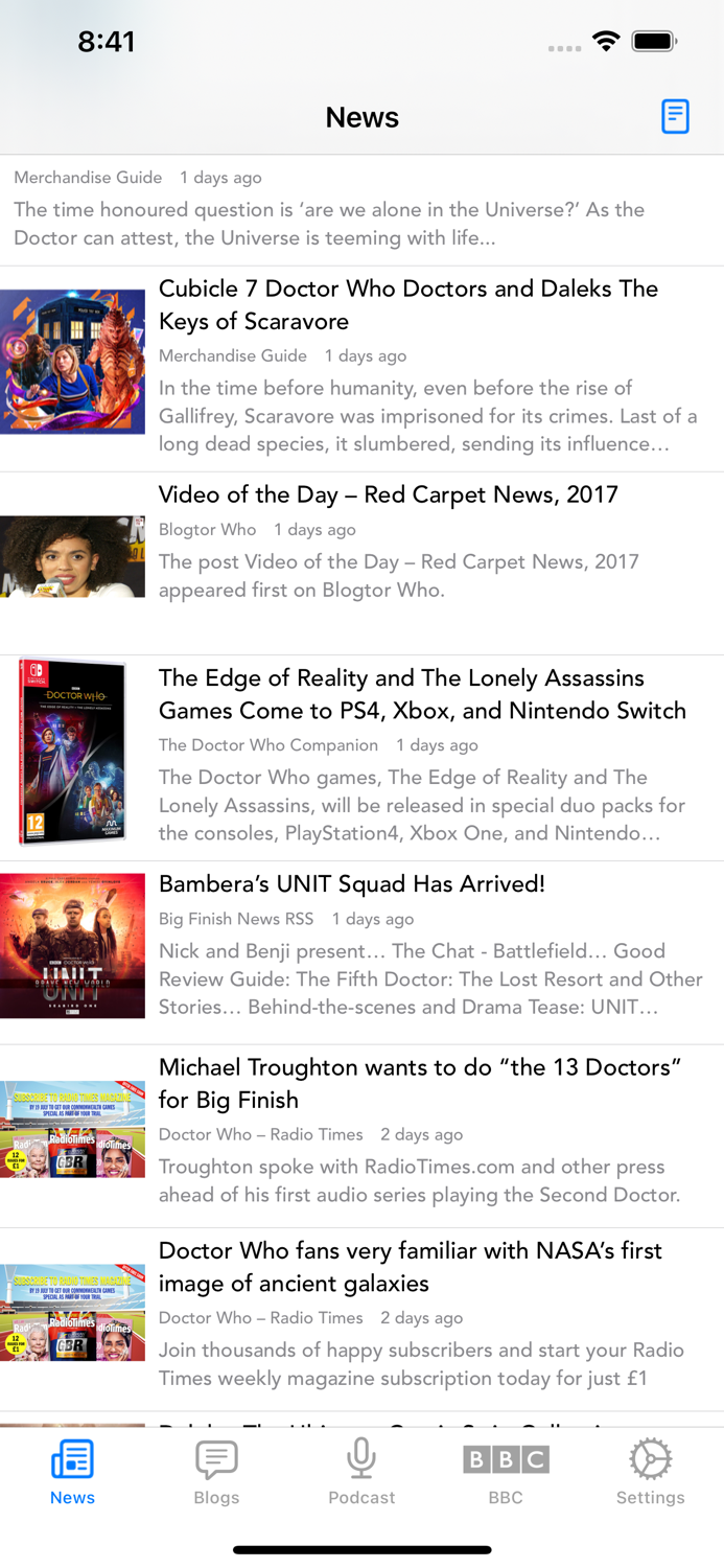 DW WhoNews for Doctor Who