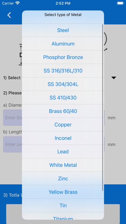 Metal Weight Calculator ٭