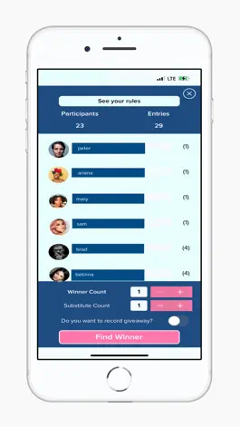 Game screenshot Prizensta - Giveaway Instagram hack