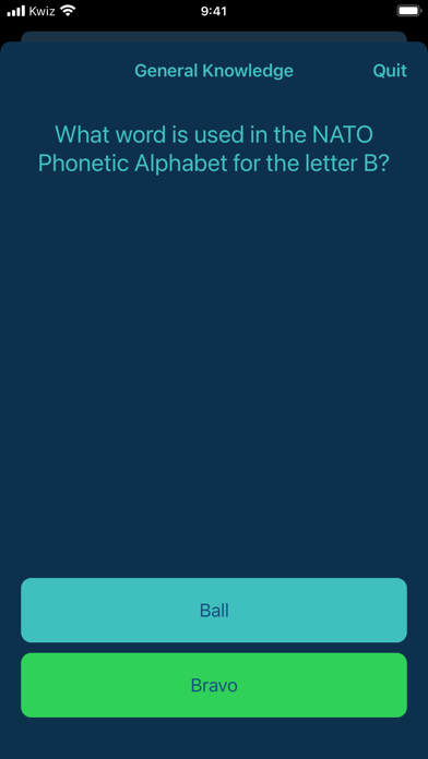 Kwiz - General Knowledge Screenshot