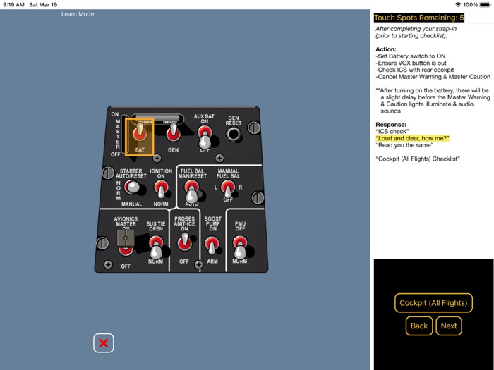 T-6B Checklist Trainer