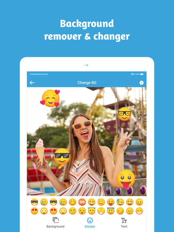 Auto Image Background Editor iPad screenshot