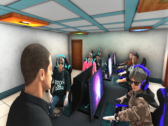 Internet Gaming Cafe Job Sim