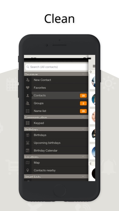 Contaqs - The Contact Manager Screenshot