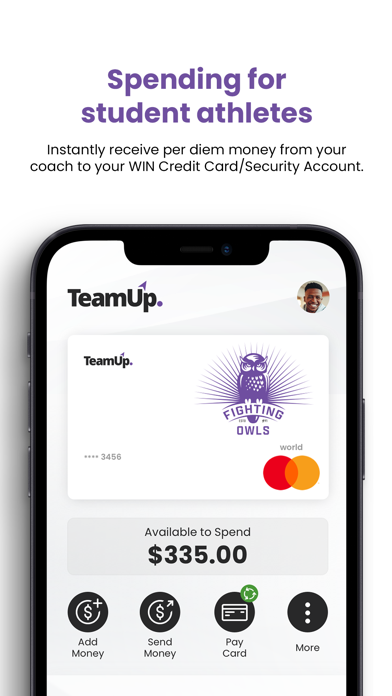 TeamUp Money Screenshot