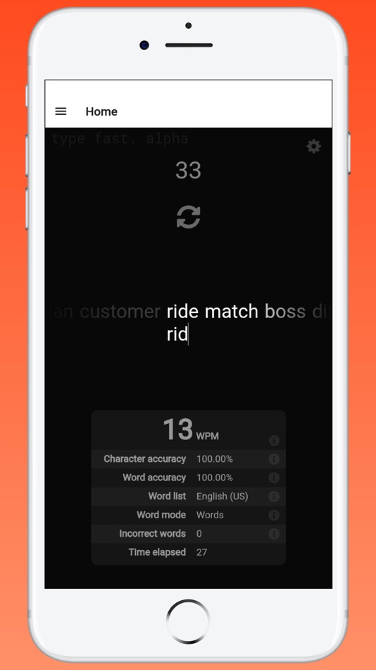 Speed Typer App - 1.0 - (iOS)