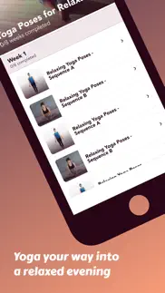 yoga poses for relaxation iphone screenshot 2