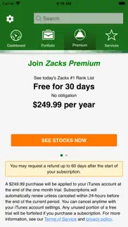 zacks mobile app iphone screenshot 4