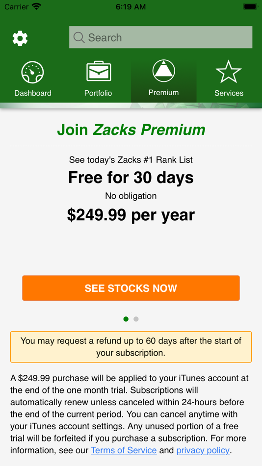 #4. Zacks Mobile App (iOS) 由: Zacks Analyst Watch Inc