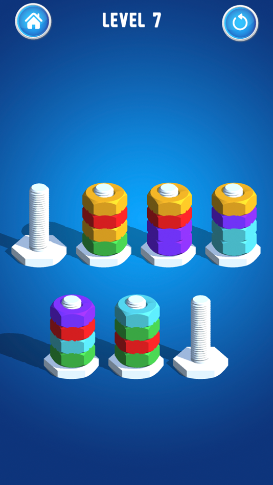 #4. Nuts Sorting: Sort the Bolts (iOS) By: Skilljoy, LLC