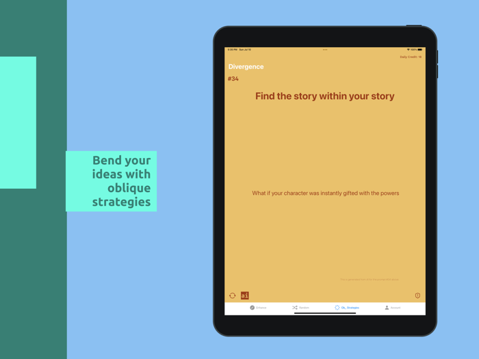 Oblique Strategies with AI