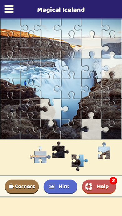 Magical Iceland Puzzle Screenshot
