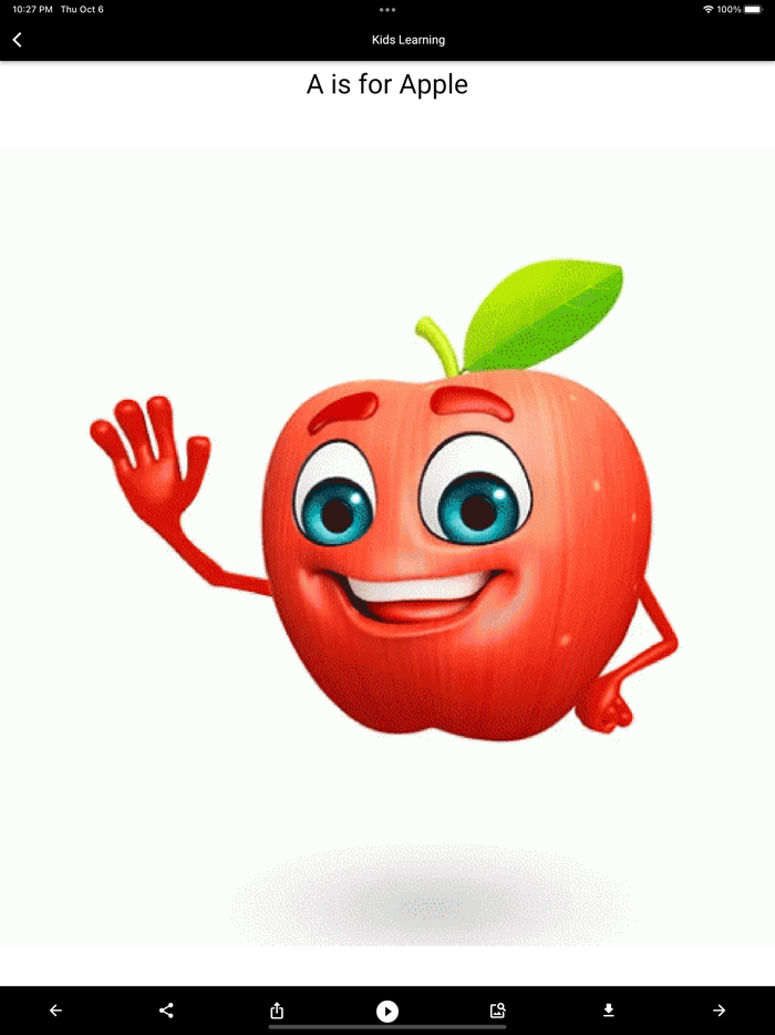 A for Apple B for Ball