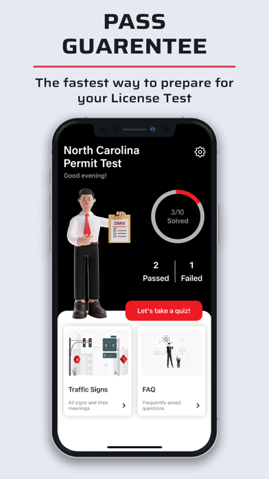 North Carolina DMV Test 2022 Screenshot
