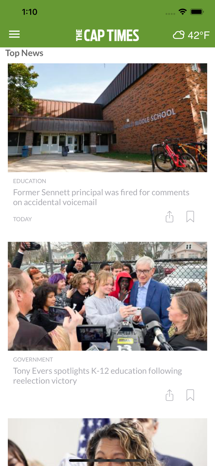 Cap Times for iPhone