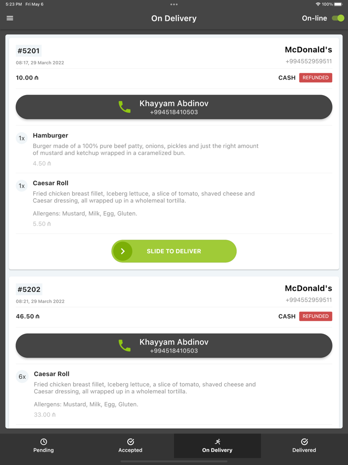 Sea Breeze Delivery Courier