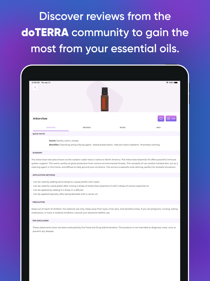 Essential Oils doTERRA