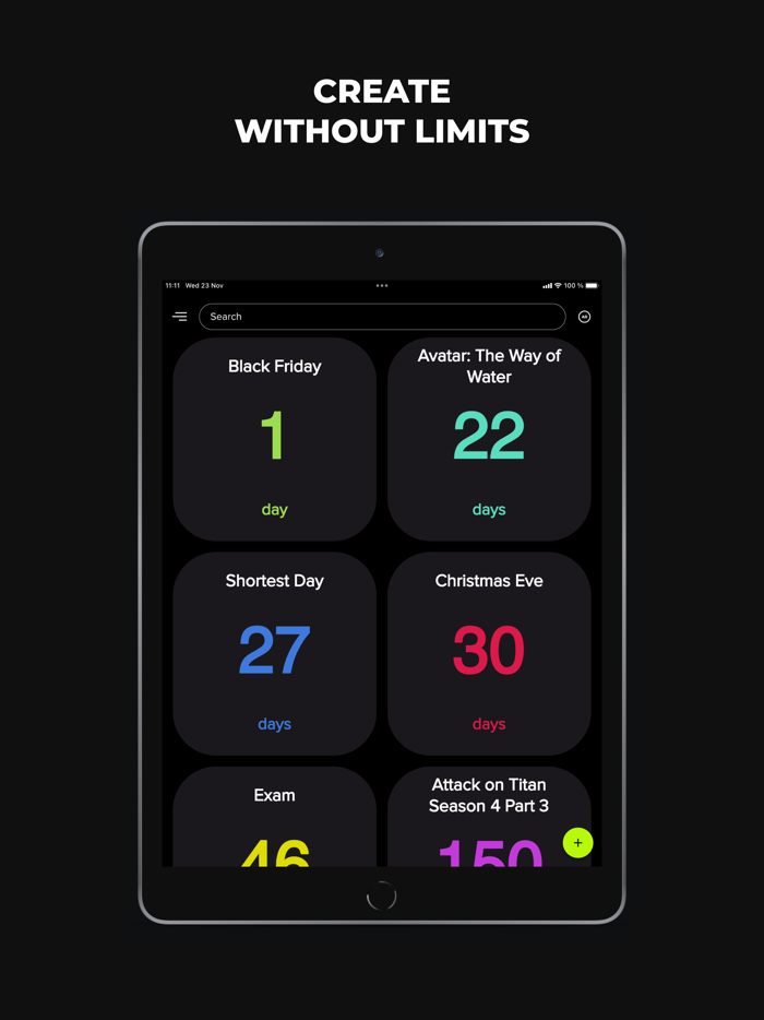 Countdown App Event Tracker