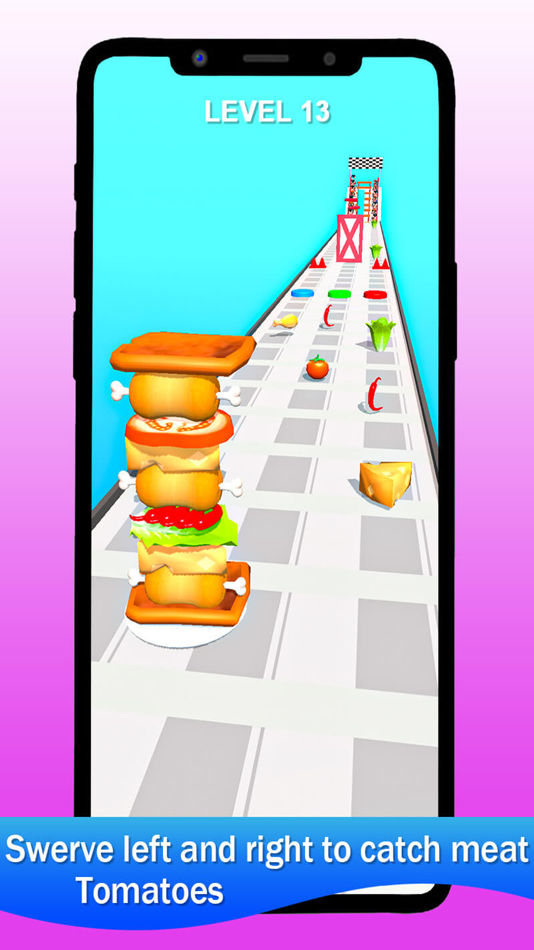 #2. Sandwich Stack Rush 3D (iOS) 由: hendri saputra