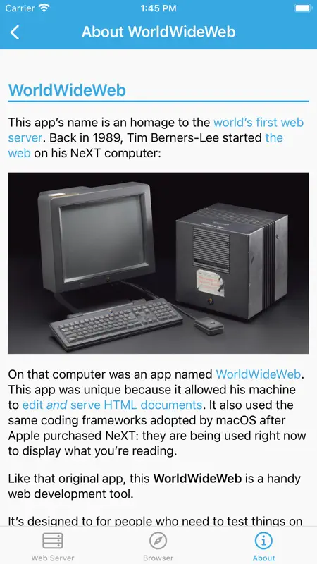 WorldWideWeb – Mobile screenshot 4 of 6