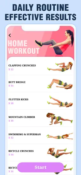 Game screenshot ABS Workout for Women, Fitness hack