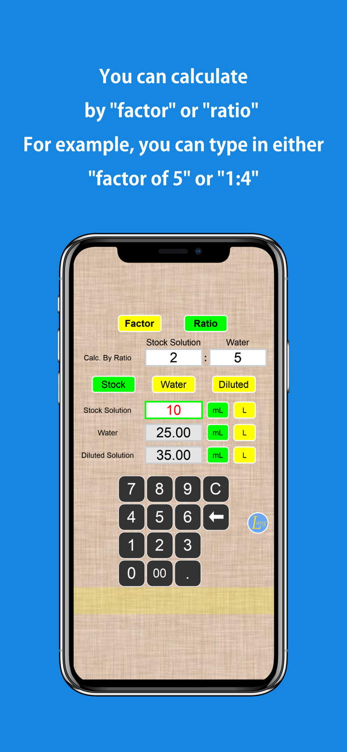 Simple Dilution Calculator