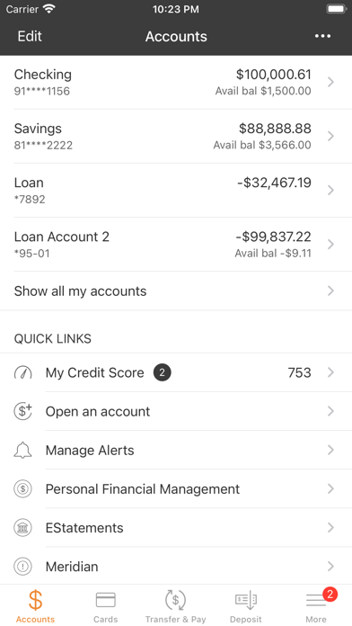 Cosden FCU Screenshot