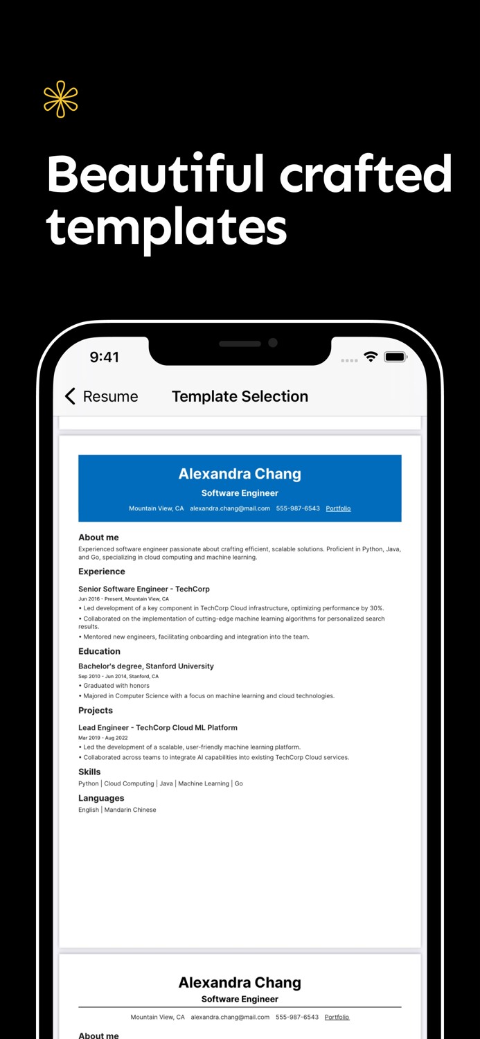 Resume Maker Template