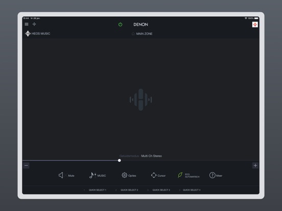 Denon AVR Remote iPad app afbeelding 3