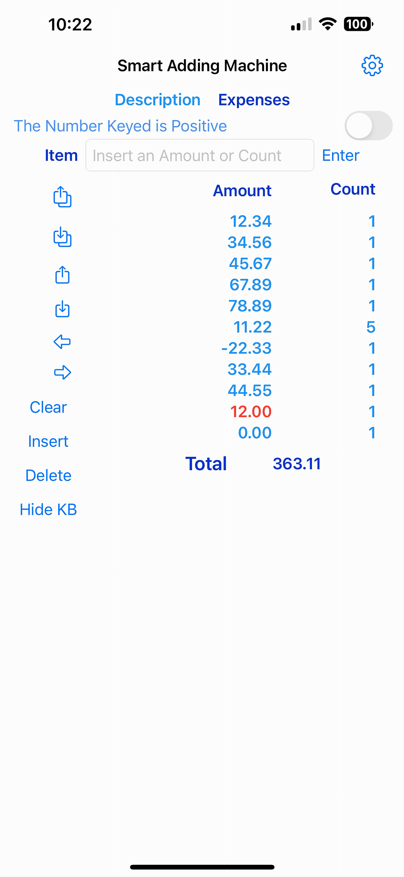 Smart Adding Machine