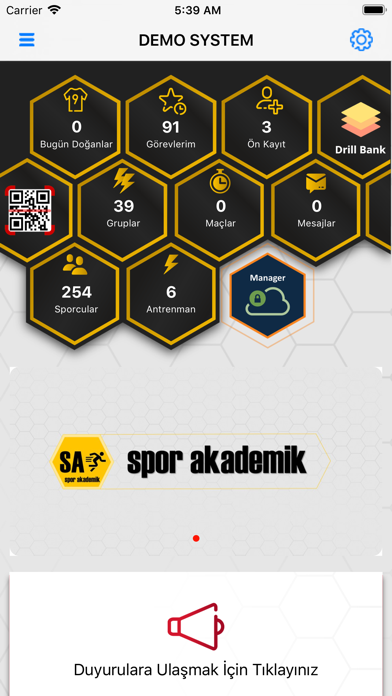 Spor Akademik Manager Screenshot
