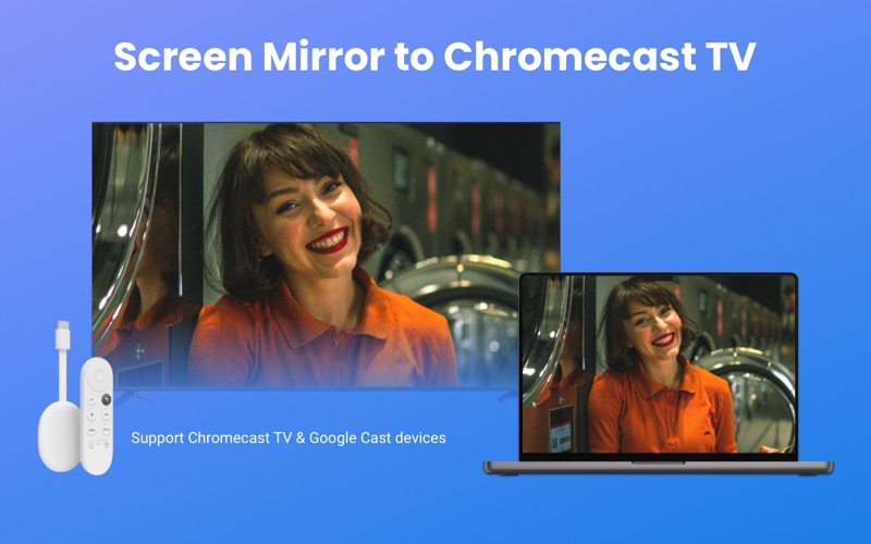 mirroring to chromecast tv iphone screenshot 1