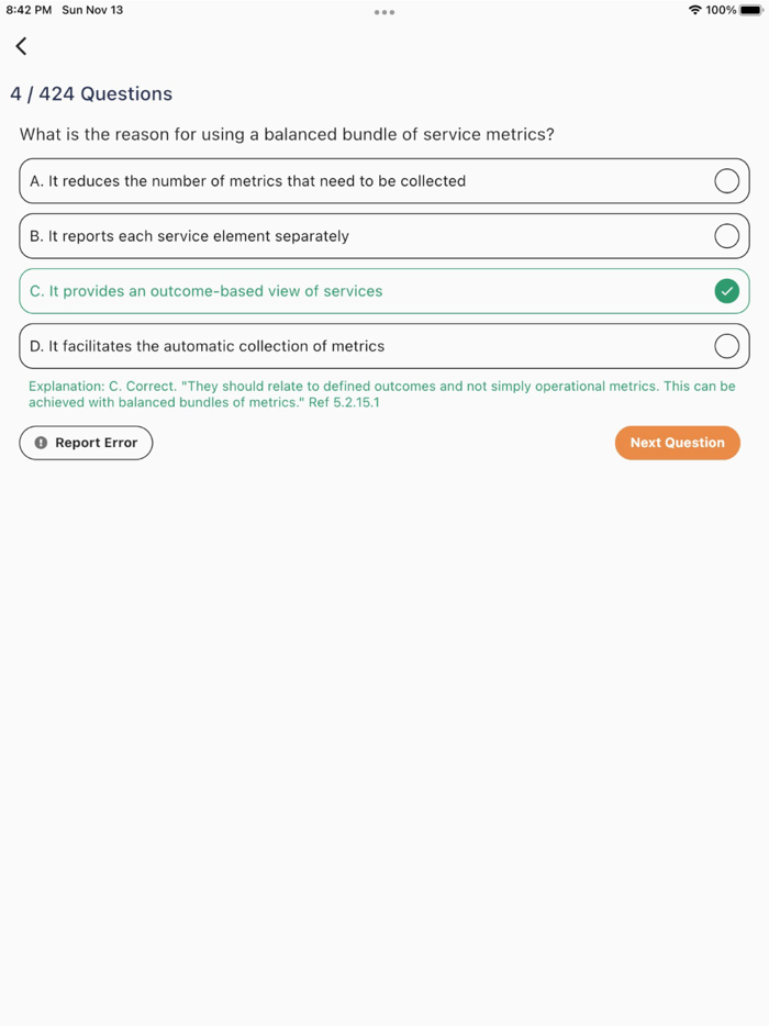 ITIL 4 Foundation Question