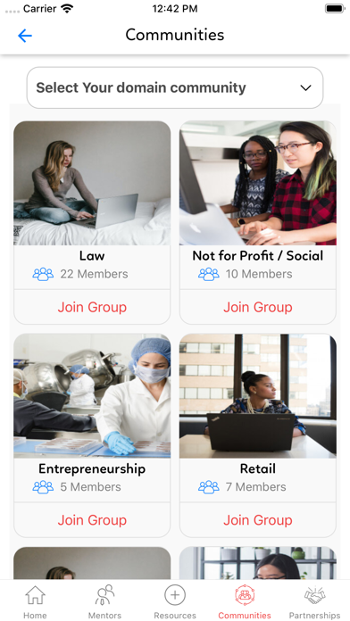 Screenshot 1 of vLookUp Mentoring App