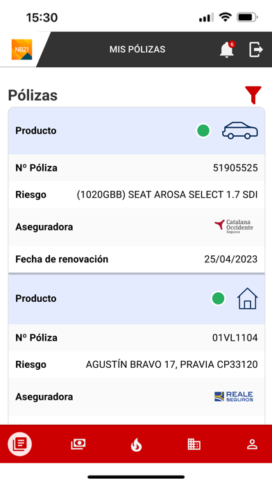 NB21 Correduría de Seguros Screenshot