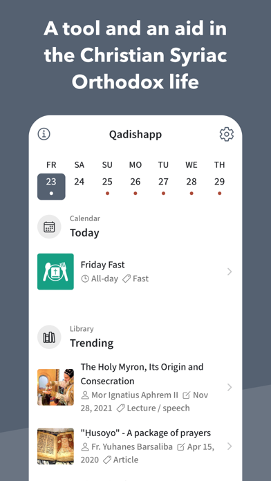Qadishapp screenshot n.2