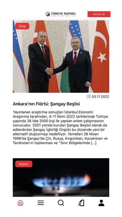 Türkiye Raporu Screenshot