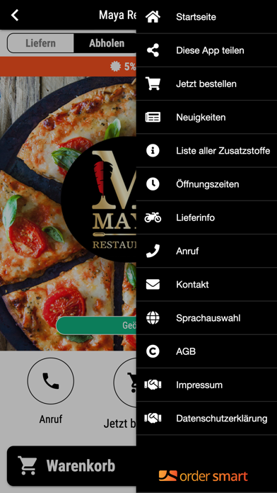 Maya Restaurant Screenshot