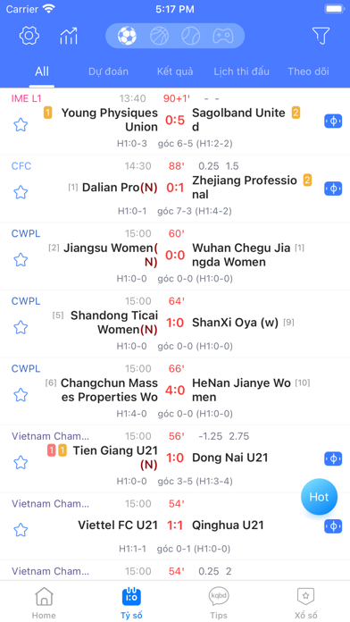 Bóngđá - Tỷ số trực tiếp Screenshot