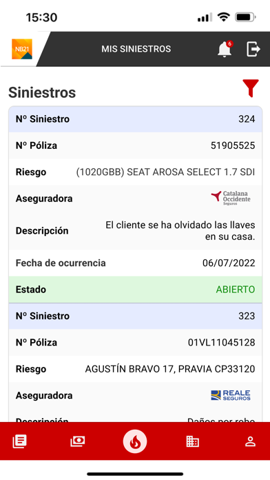 NB21 Correduría de Seguros Screenshot