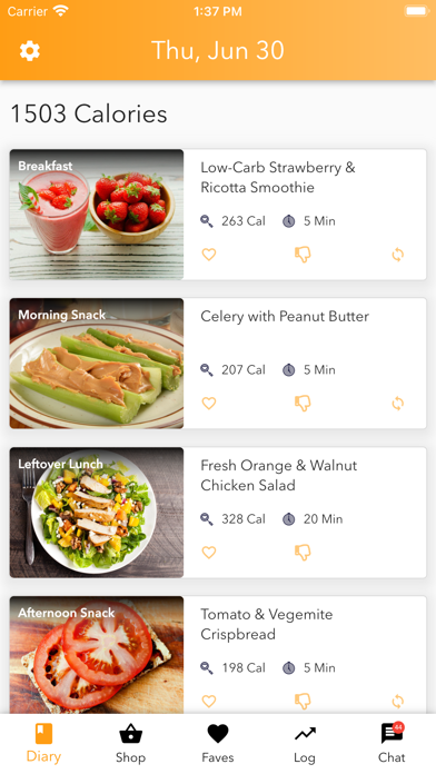 My Meal Plans Screenshot