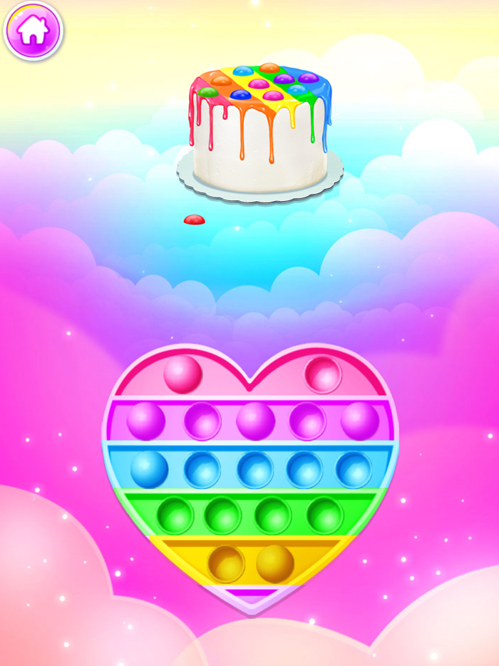 Pop It Rainbow Cake
